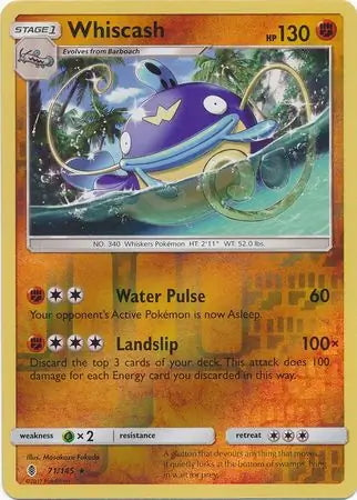 Guardians Rising Whiscash #71/145 reverse holo
